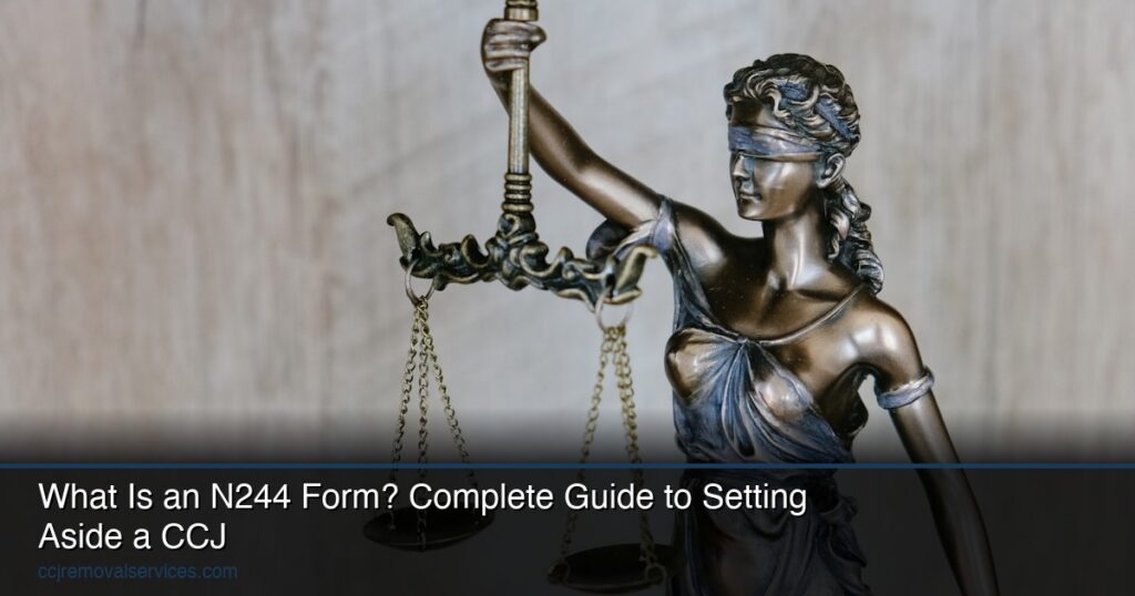 N244 form guide for setting aside a CCJ in England and Wales